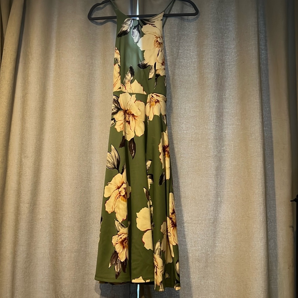 Soprano Green Floral Dress